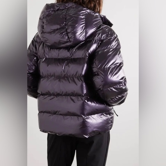 🔖L 12 BOGNER Ranja Oversized Hooded Metallic Insulated Ski Jacket Purple - Picture 4 of 16